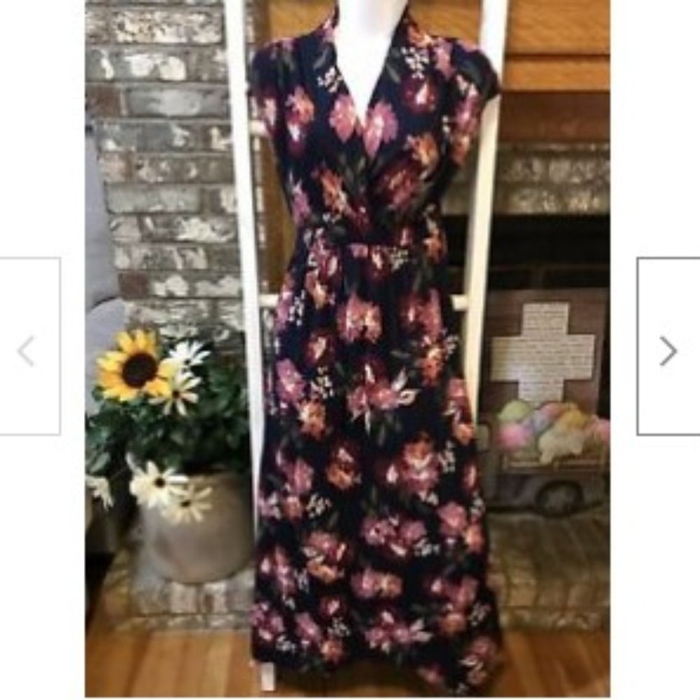 Maternity Sleeveless Smocked Empire Waist Dress